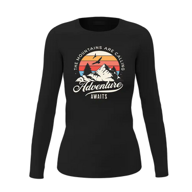 The Mountains Are Calling Women Long Sleeve Shirt
